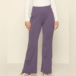 Fabletics Venice Flare Pants in Dark Purple | 3X